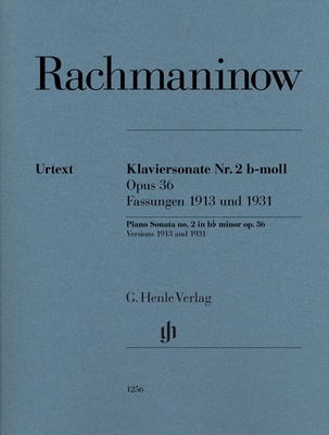 Henle Verlag Rachmaninow Klaviersonate Nr.2 klavieru notis
