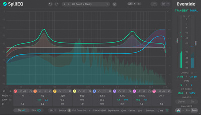 Eventide SplitEQ garso ir efektų programinė įranga