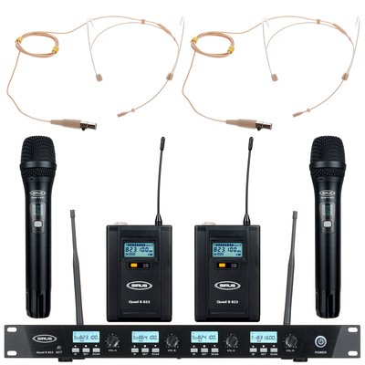 Sirus Quad R/2H/2B 2 Headmike O 823 belaidis mikrofonas su rankiniu mikrofonu