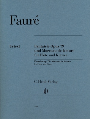 Henle Verlag Fauré Fantaisie op. 79 klasikinės fleitos literatūra  