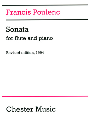 Chester Music Poulenc Sonata fleitai ir fortepijonui literatūra