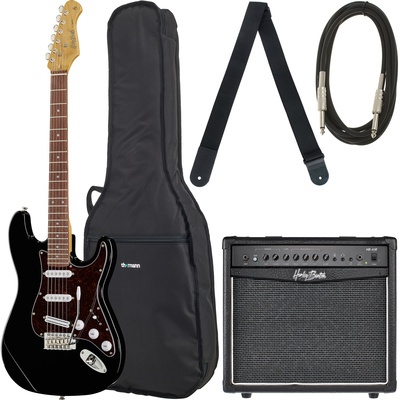 Harley Benton ST-62BK Hot Rod elektrinės gitaros komplektas 