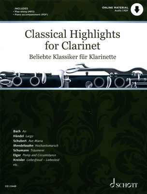 Schott Classical Highlights klarneto literatūra