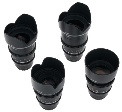 Samyang 24/35/50/85 MK2 MFT VDSLR objektyvų rinkinys
