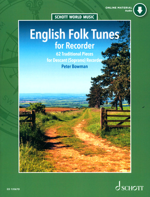 Schott English Folk Tunes fleitų dainų knyga  