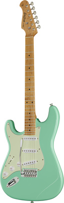 Harley Benton ST-62CC MN LH Seafoam Green kairiarankė elektrinė gitara