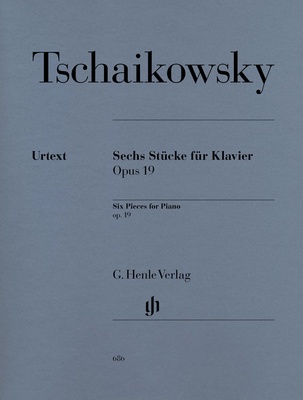 Henle Verlag Tschaikowsky Sechs Stücke klasikinė fortepijono literatūra