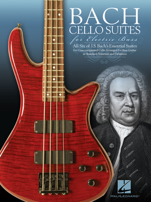 Hal Leonard Bach Cello Suites bosinės gitaros literatūra