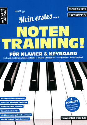 Artist Ahead Musikverlag Mein erstes Notentraining muzikos teorijos ir harmonijos knyga  