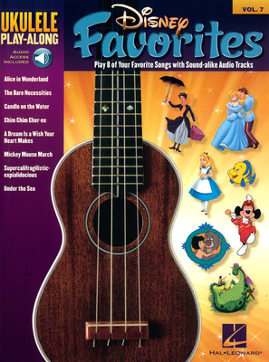 Hal Leonard Ukulele Play-Along Disney ukulelės natų knyga