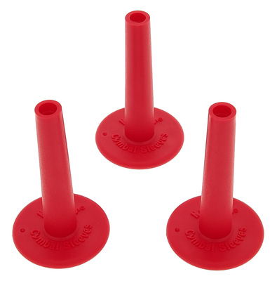 No Nuts Cymbal Sleeves 3-RD raudoni lėkščių moveliai