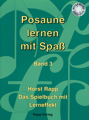 Horst Rapp Verlag Posaune lernen mit Spaß 3 dainų knyga trombonui