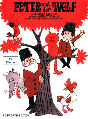 Bosworth Prokofjew Peter und der Wolf klasikinė fortepijono literatūra