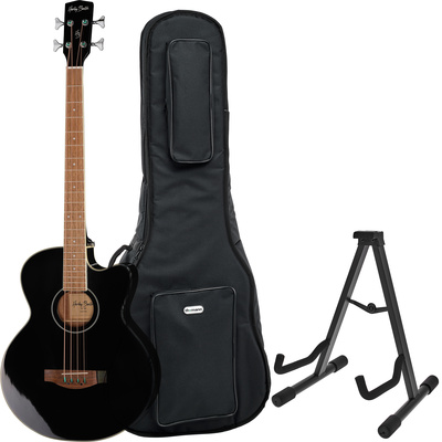 Harley Benton B-30BK akustinė bosinė gitara komplektas