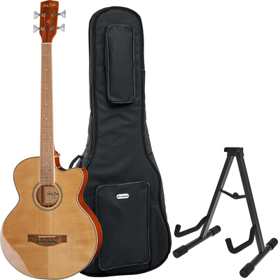 Harley Benton B-30NT akustinė bosinė gitara komplektas