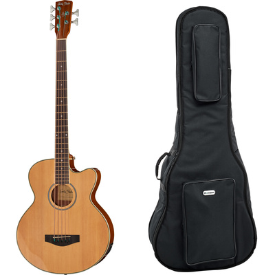 Harley Benton B-35NT akustinė bosinė gitara komplektas