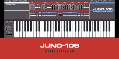 Roland Cloud Juno-106 Model Expansion muzikinė programinė įranga