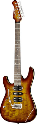 Harley Benton Fusion-III LH HSH EB FBB kairiarankė elektrinė gitara  