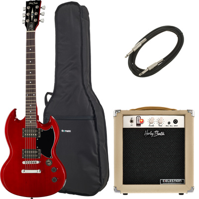 Harley Benton DC-200 CH Student Ser. elektrinė dvigubos išpjovos gitara