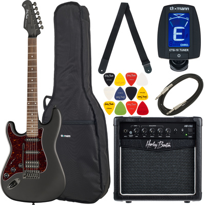 Harley Benton ST-20HSS LH SBK elektrinė kairiarankė gitara