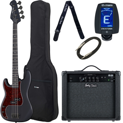 Harley Benton PB-20LH SBK kairiarankiams bosinė elektrinė gitara