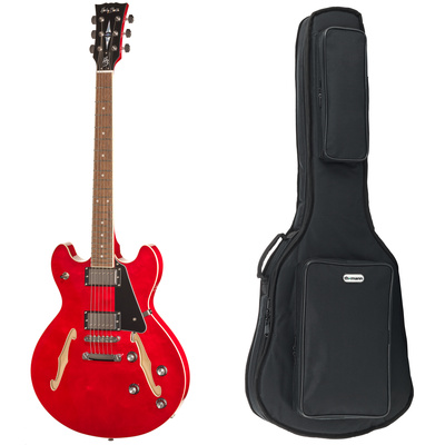 Harley Benton HB-35 CH Vintage Series pusiau akustinė gitara paketas