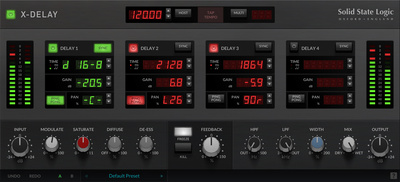 SSL Native X-Delay garso efektų programinė įranga