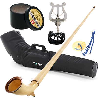 Thomann Alphorn Spitzenklasse F# rago komplektas