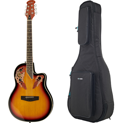 Harley Benton HBO-850SB roundback akustinė gitara su dėklu