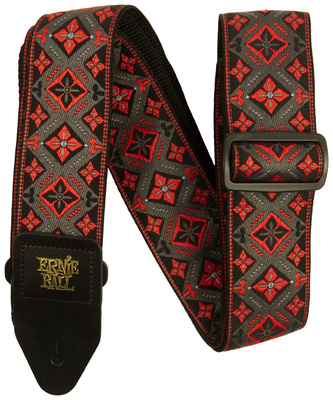 Ernie Ball Red King Jacquard gitaros diržas
