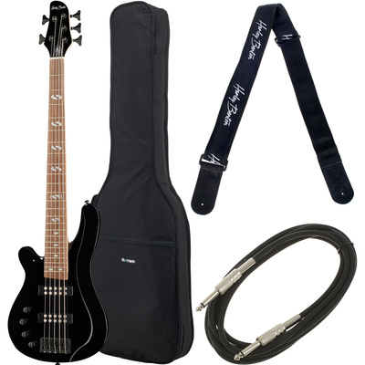 Harley Benton B-550LH BK bosinė kairiarankių gitara  