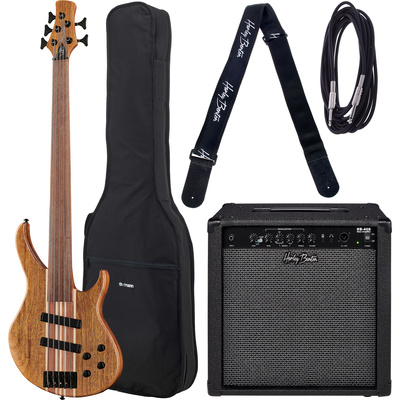 Harley Benton HBZ-2005FL NT Deluxe bosinės gitaros komplektas