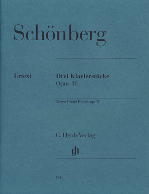 Henle Verlag Schönberg Drei Klavierstücke fortepijono literatūra