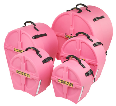 Hardcase HFUSION2 F.Lined Set Pink mušamųjų instrumentų dėklas