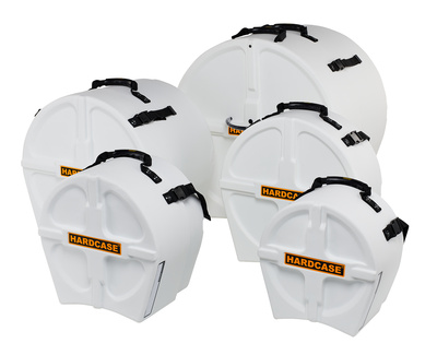 Hardcase HFUSION2 F.Lined Set White mušamųjų instrumentų dėklų rinkinys