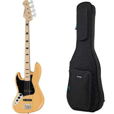 Harley Benton JB-75MN LH NA Vint Ser. kairiarankių bosinė gitara