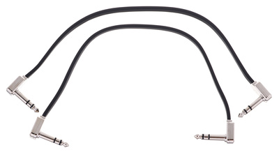 Ernie Ball BK Flat Ribbon TRS Patch 12" sujungimo laidas