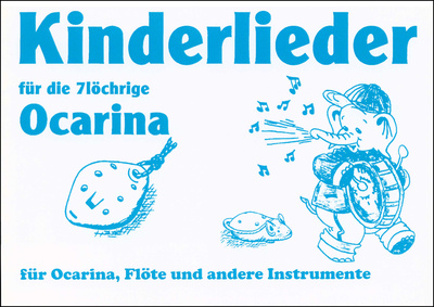 ocarinamusic Kinderlieder 7 Loch dainų knyga okarinai