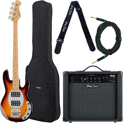 Harley Benton MM-84A SB Deluxe Series bosinių gitarų komplektas