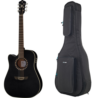 Harley Benton HB Custom Line CLD-10SC kairiarankė akustinė gitara