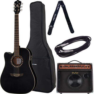 Harley Benton HB Custom Line CLD-10SC akustinės gitaros komplektas