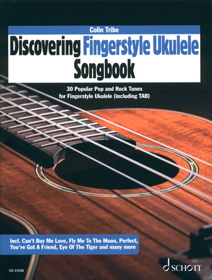 Schott Fingerstyle Ukulele Songbook ukulelės natų knyga