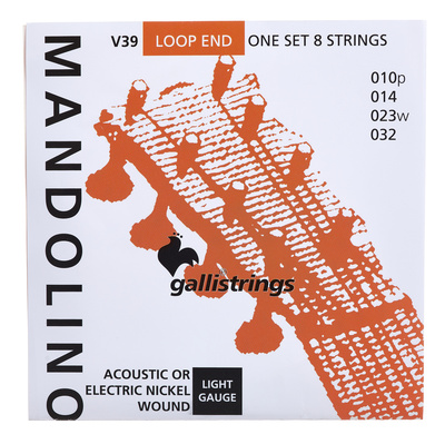 Galli Strings V039 Mandolin Str. Light mandolinos stygos