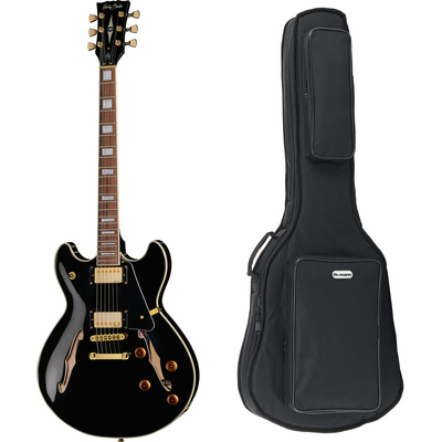 Harley Benton HB-35Plus pusiau akustinė gitara su dėklu