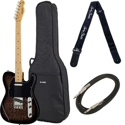 Harley Benton TE-70 Black Paisley elektrinė gitara