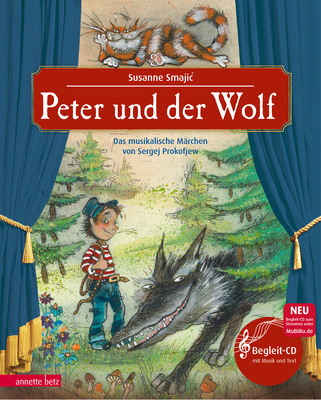 Annette Betz Verlag Peter und der Wolf mokomoji muzikos medžiaga vaikams