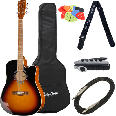 Harley Benton D-120CE VS komplektas akustinė gitara