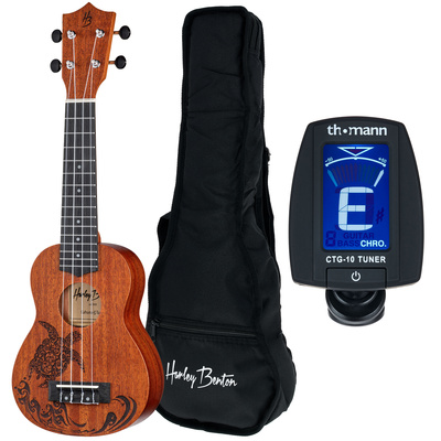 Harley Benton Kahuna-S Turtle Bundle sopraninė ukulelė
