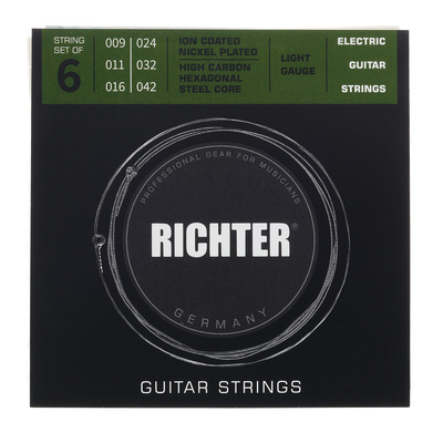 Richter Strings 9-42 dengtos elektrinės gitaros stygos