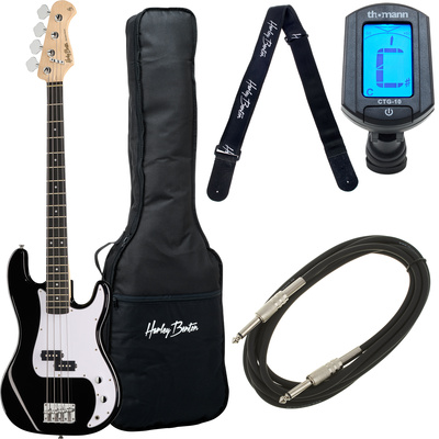 Harley Benton PB-20 BK Standard Serie 4-stygė p-bosinė gitara  